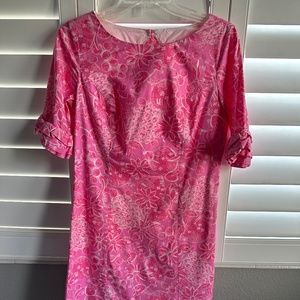 Lilly Pulitzer hot pink floral dress